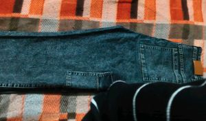 Trendy Acid Wash Cargo Jeans
