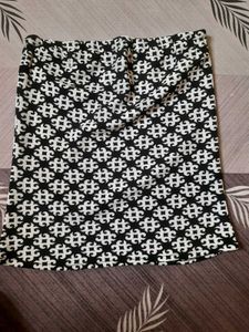 Patterned Mini Skirt