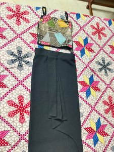 Drape Skirt With Top