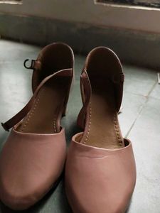 Chic Pink Patent Ankle Strap Ballet Flats