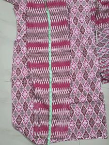 Pink Diamond Print Kurti Set