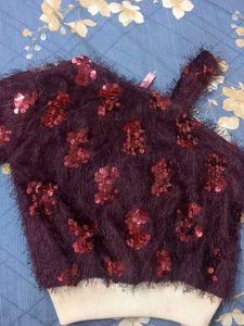 Sequin Fuzzy Top