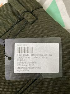 Olive Green Casual Pants