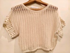 Crochet Knit Top Size S/M/L