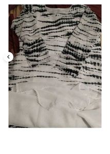 Black &amp; White Anarkali Suit