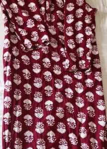 Elbow Sleeves Long Straight Daily Wear Kurta