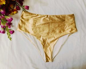 💫🔥💖 Gold High-Waisted Briefs
