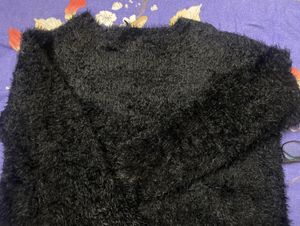 Fluffy Black Sweater