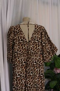 H&amp;M Leopard Print Midi Dress