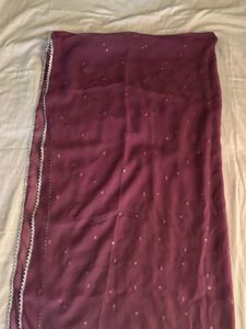 GEORGETTE LAVENDER ANARKALI WITH DUPATTA
