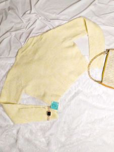 ✨🥀Yellow Knit Cardigan✨🥀