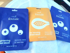 Pack Of 3 ❤️ Foxtale Sheet Masks ✅