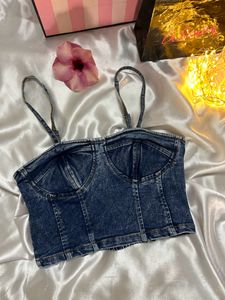 Denim Crop Top