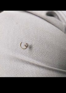 22k Pure Gold dimond Nose Pin 1 piece