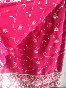 Heavy Work Wedding Saree For Women