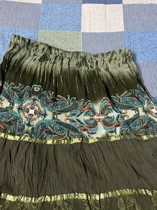 Olive green Ethnic skirt
