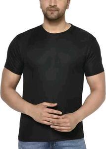 Men Solid Round Neck T shirt
