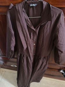Brown Shirt Dress