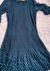 Beautiful Polka Dot Blue Dress