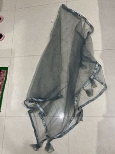 Elegant Grey Embellished Gown and chunri