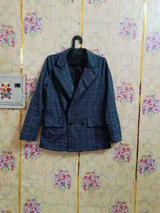 Checkered Blazer - Stylish &amp; Professional