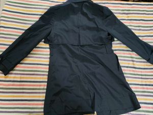 Elegant Navy Blue Trench Coat