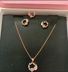 giva 925 silver (Rose Gold) Wreath Jewelry Set