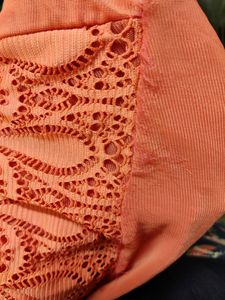 Butterfly Sleevle Peach Party Top