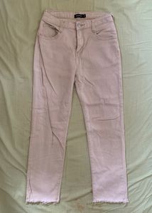 Lilac Cropped Jeans - Size 25
