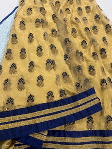 Beautiful golden lehenga With Blouse