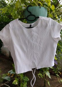 White Crop Top