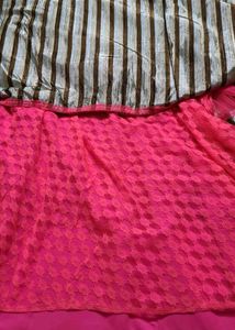 Pink Bridal Lehenga Chunni