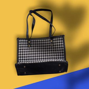 Houndstooth Tote Bag