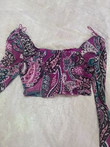 Paisley Print Top