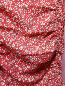 Floral Ruched Mini Dress