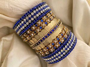 Beautiful silk thread bangles bridal set