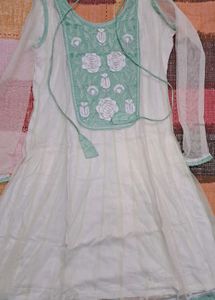 Embroidered White Kurta
