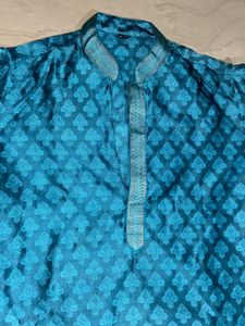 Teal Blue Kurta