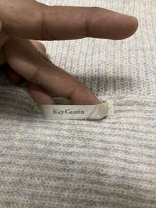 Pull Over Chain Beige Crop Sweater ✨