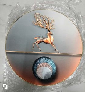SAF paintings deer modern art Crystal Embedded