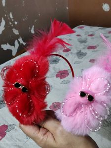 Fluffy Flower Headbands