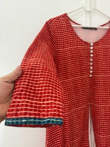 Red Printed Dress