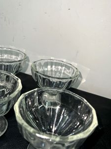 Vintage Glass Dessert Cups (Set of 6)