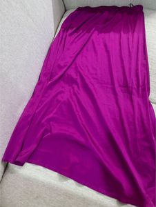 Pink satin Maxi Skirt