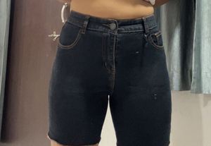 Denim Bermuda Shorts