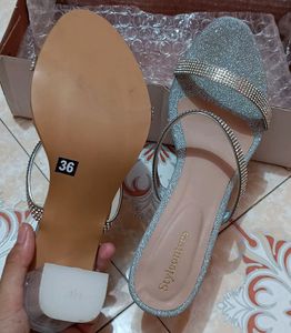 Rhinestone Transperant Heels