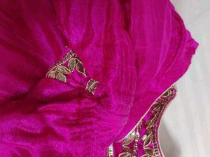 Pink&amp;Gray Gotta Patti Lehenga
