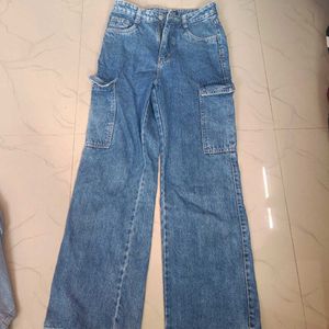 Cargo Wide Leg Jeans