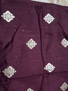 Elegant Purple Fabric blouse piece