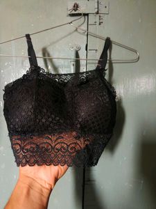 Black Bralette Paded Sexy Top